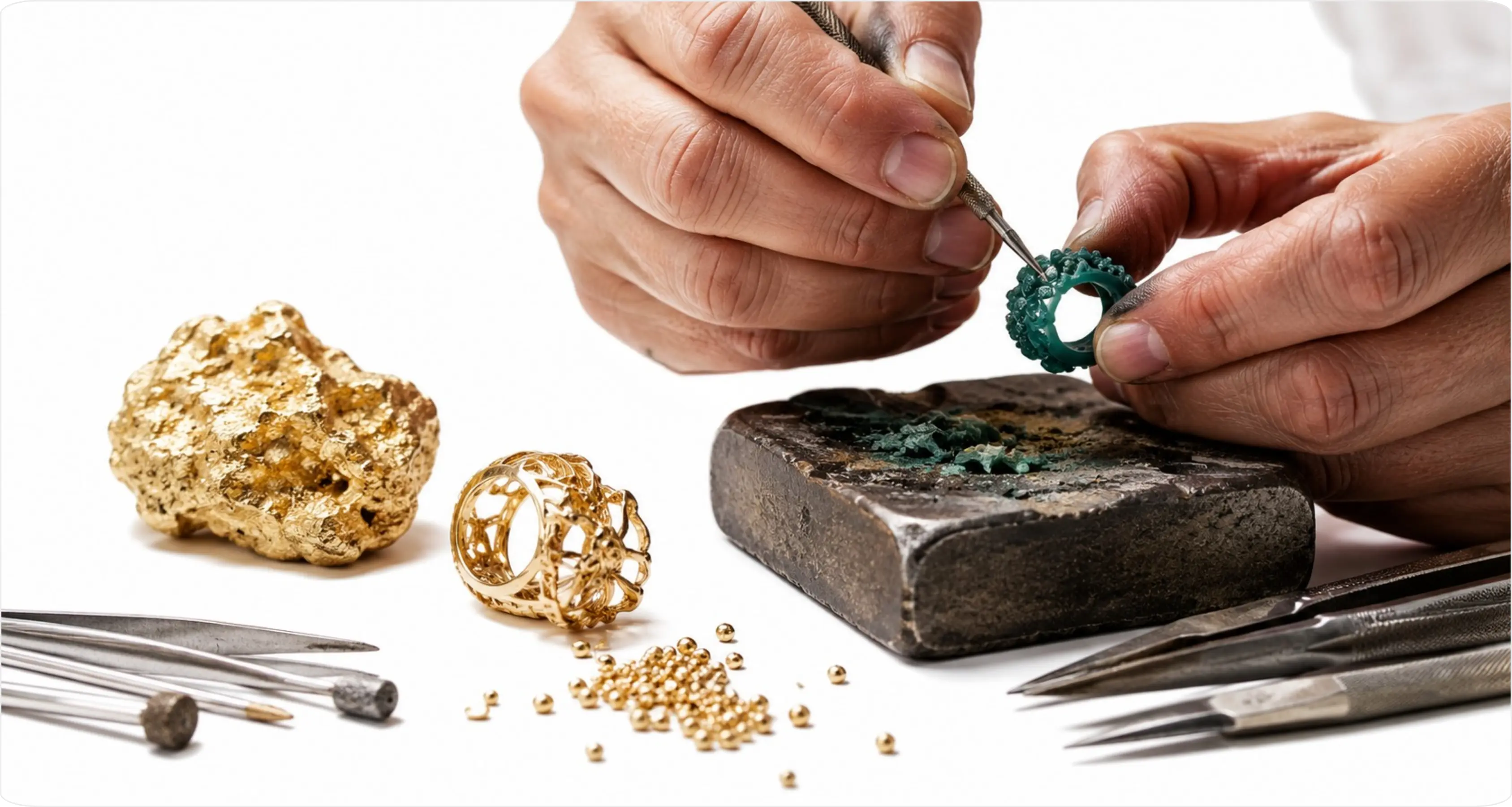 Tecnologia, artesanato e património da fabricação de joalharia. Um arquivo de investigação dedicado a ferramentas, materiais, processos de produção e cultura das oficinas.